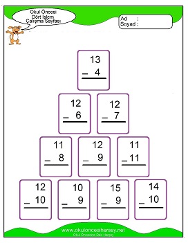 İşlemler yaprak test